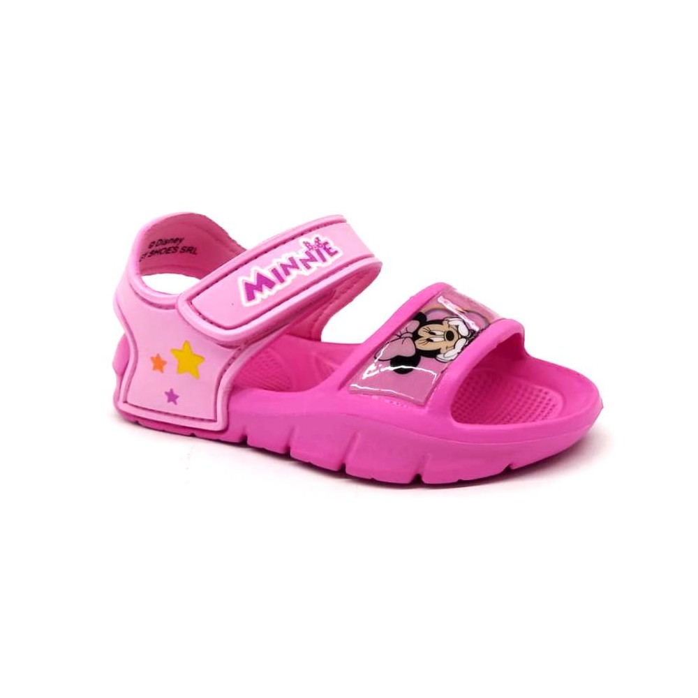 EASY SHOES DISNEY MINNIE SANDALI ciabatte mare bimba MOD. MPP0347 FUXIA