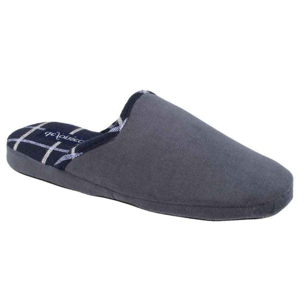 De Fonseca Ussaro Pantofole Uomo - Ciabatte Casa Blu Beige, Taglia 44 - 2