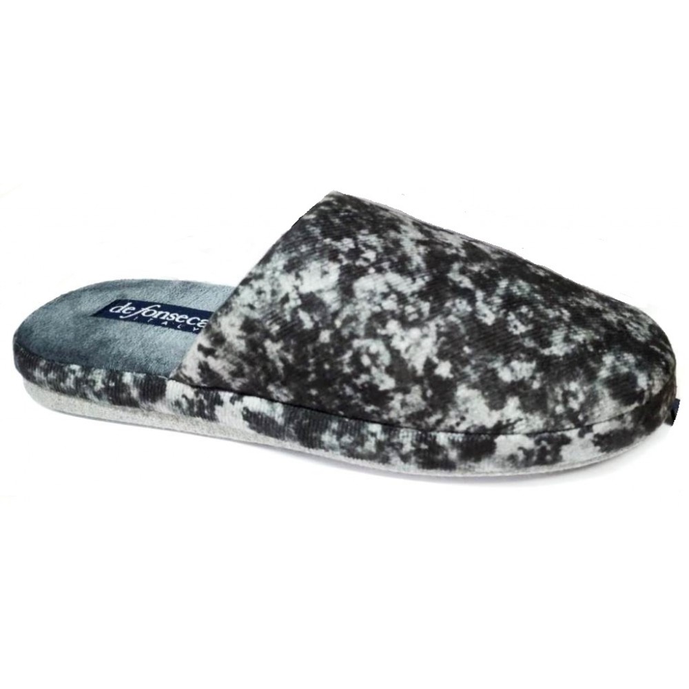 DE FONSECA ciabatte pantofole UOMO invernali mod ROMA TOP M419 grigio slippers 