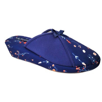 De Fonseca Pantofole Donna Estive Con Zeppa In Cotone - Motivo Fiori, TPR