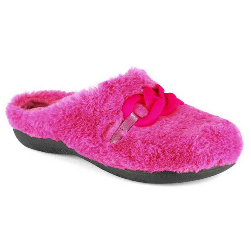 Pantofole Donna Inblu Cozy In Ecopelliccia Con Catena Fashion – Morbide E Stilosissime