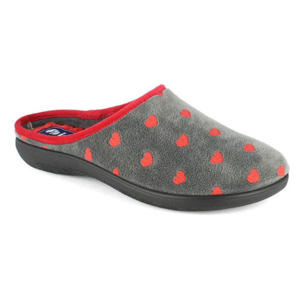 Pantofole Inblu Donna In Ecopelliccia Bordata – Sottopiede In Vera Pelle Imbottita, Leggero Tacco Posturale, Comode E Calde