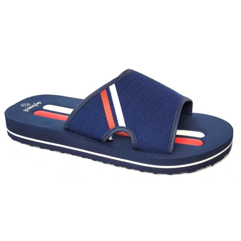 De Fonseca Pantofole Stivaletti Invernali Uomo MOD. Trento M203 - Blu, Tacco Piatto, Taglia 45